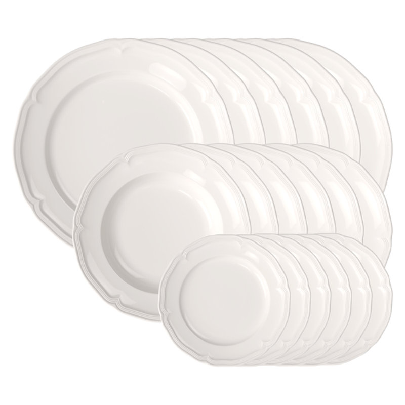 Villeroy & Boch Manoir 18 Piece Dinnerware Set, Service for 6